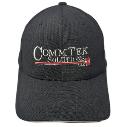 Devon & Jones Baseball Cap Black One Size CommTek Solutions LLC Flexfit Hat