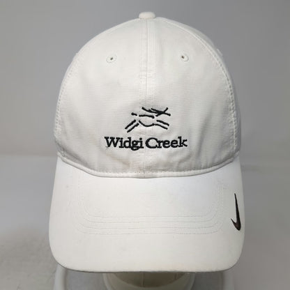 Nike Baseball Cap White One Size Widgi Creek Golf Club Strapback Hat Swoosh