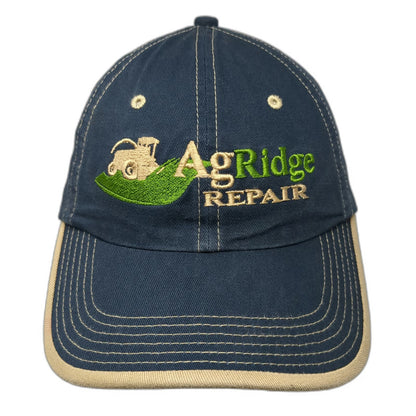 Port Authority Baseball Cap Blue One Size AgRidge Repair Farm Tractor Stitch Hat