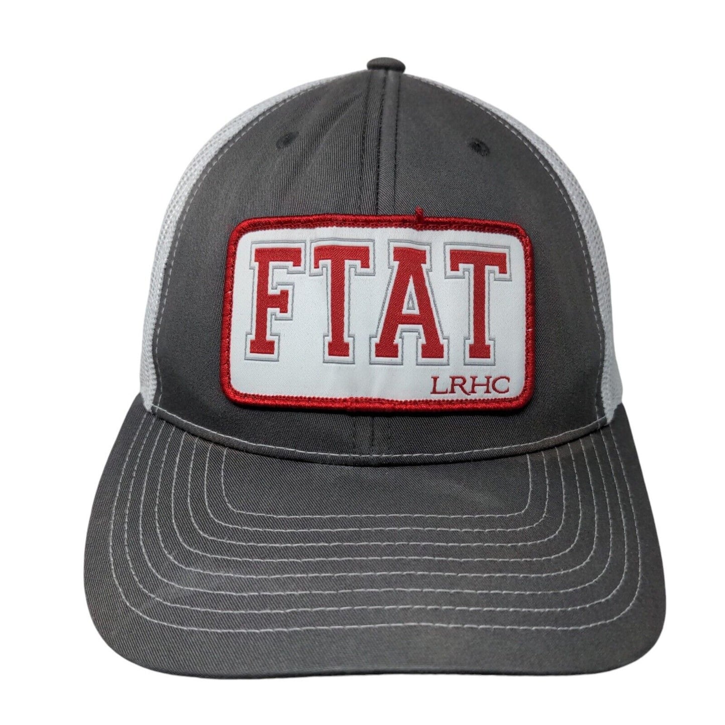FTAT LRHC Snapback Mesh Back Hat Gray White Richardson Style 112
