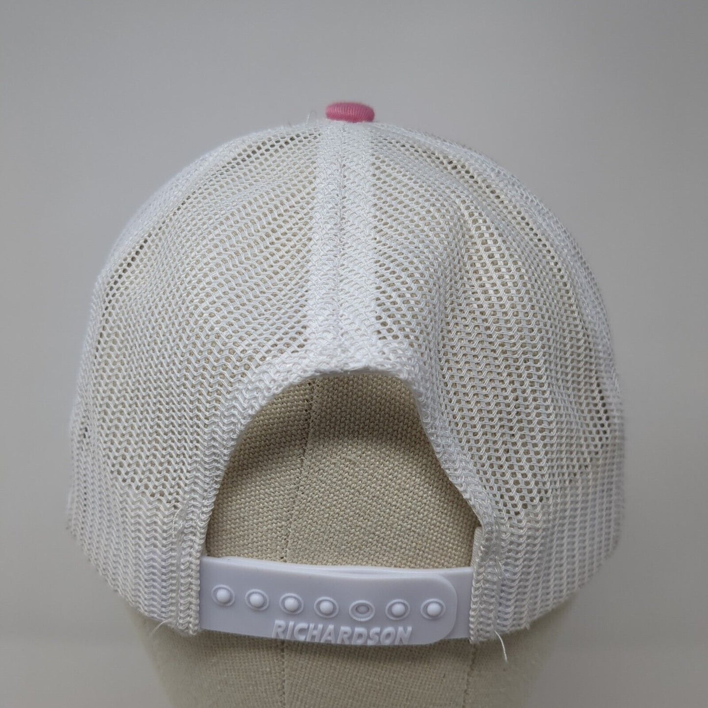 Boise Building Co. Snapback Trucker Hat Pink OS Adjustable Mesh Back Richardson