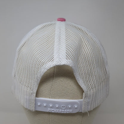 Boise Building Co. Snapback Trucker Hat Pink OS Adjustable Mesh Back Richardson