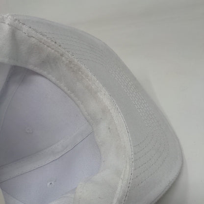 Unbranded Snapback Hat White One Size Adjustable Solid Blank 6 Panel
