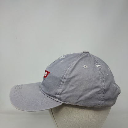 Lanco Strapback Hat Gray One Size Adjustable Embroidered 6 Panel
