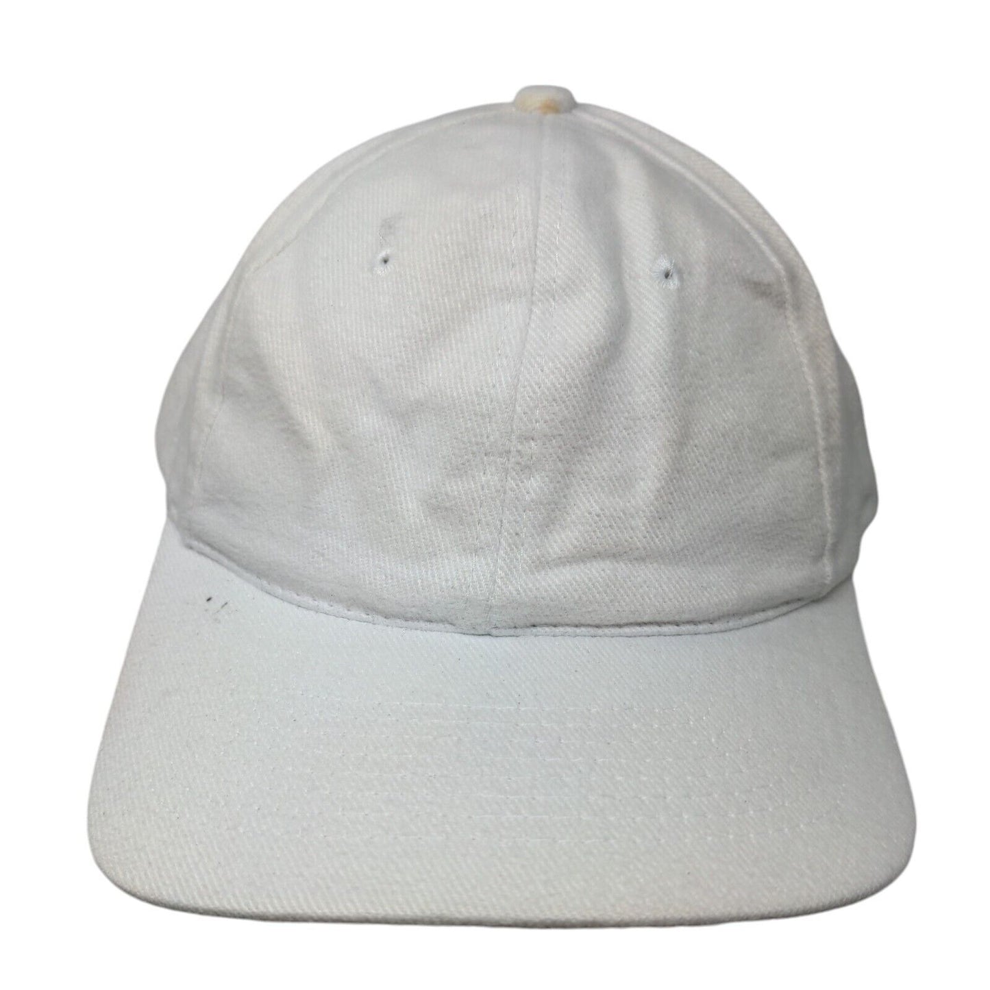 KC Snapback Hat Cream OSFA Adjustable Vented Holes 6 Panel Blank