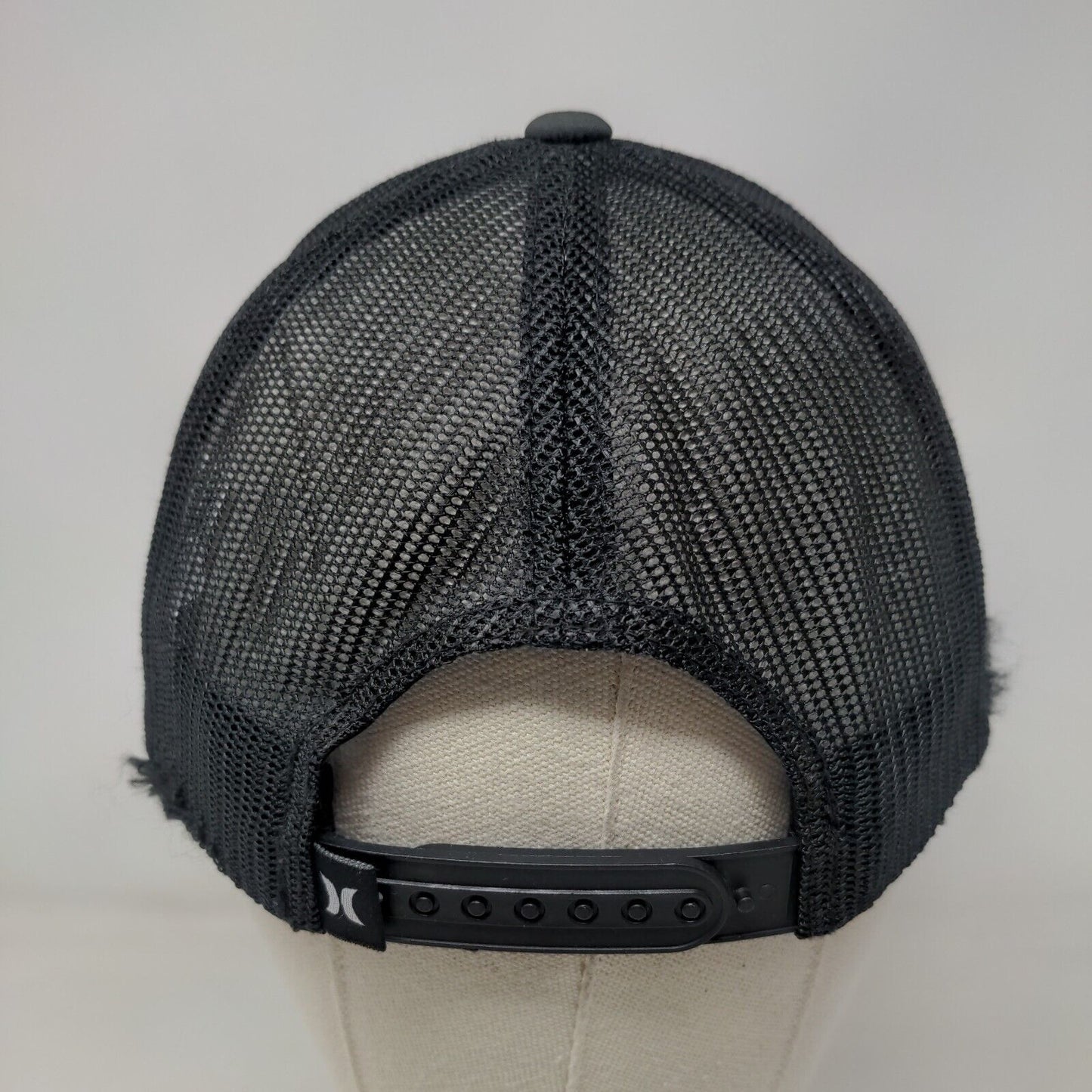 Hurley Patch Snapback Mesh Back Trucker Hat Gray One Size Yupoong