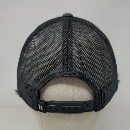 Hurley Patch Snapback Mesh Back Trucker Hat Gray One Size Yupoong