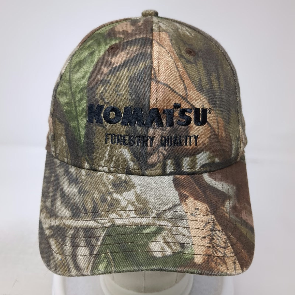 Cap America Komatsu Forestry Quality Green Camo One Size Baseball Cap Hat