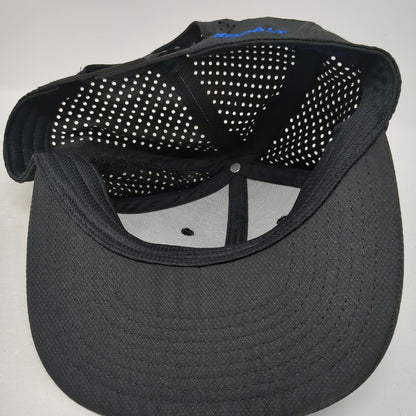Kobalt Trucker Hat Black One Size Blue Logo Snapback Laser Cut Performance