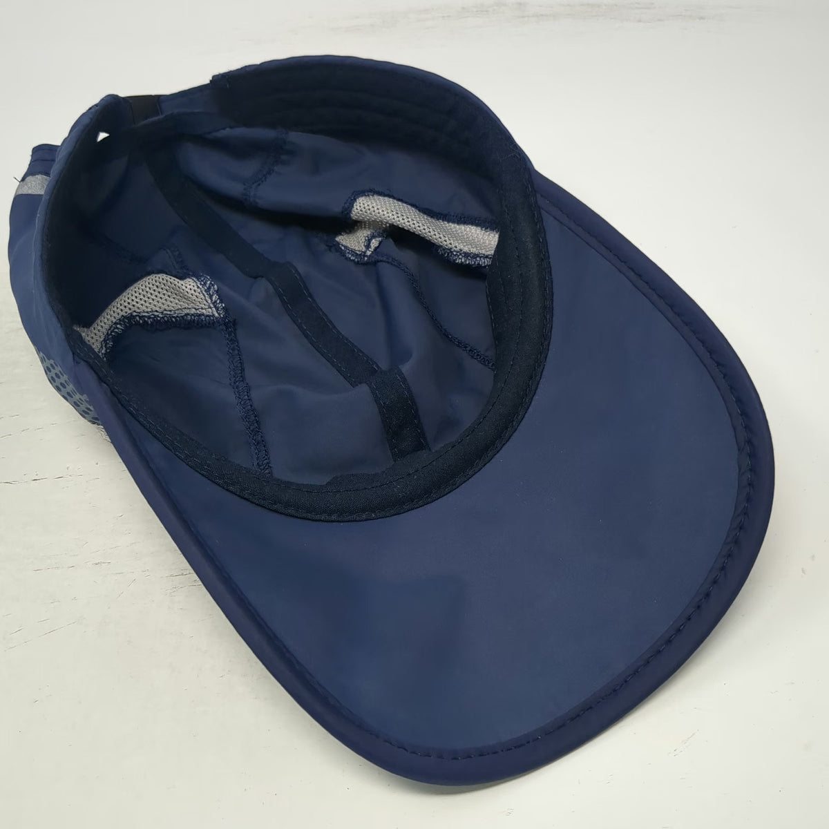 Baseball Cap Blue One Size Mesh Reflective Sports Running Lightweight Buckle Hat