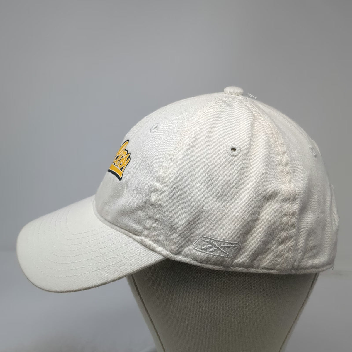 Reebok Pittsburgh Steelers NFL Cap White One Size Slideback Cotton Embroidered