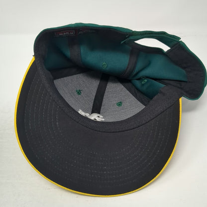OC Sports Oakland A's Baseball Cap Green Yellow One Size MLB Strapback Team Hat