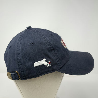 AHEAD Baseball Cap Blue OSFM Captains Golf Course Massachusetts Slideback Hat