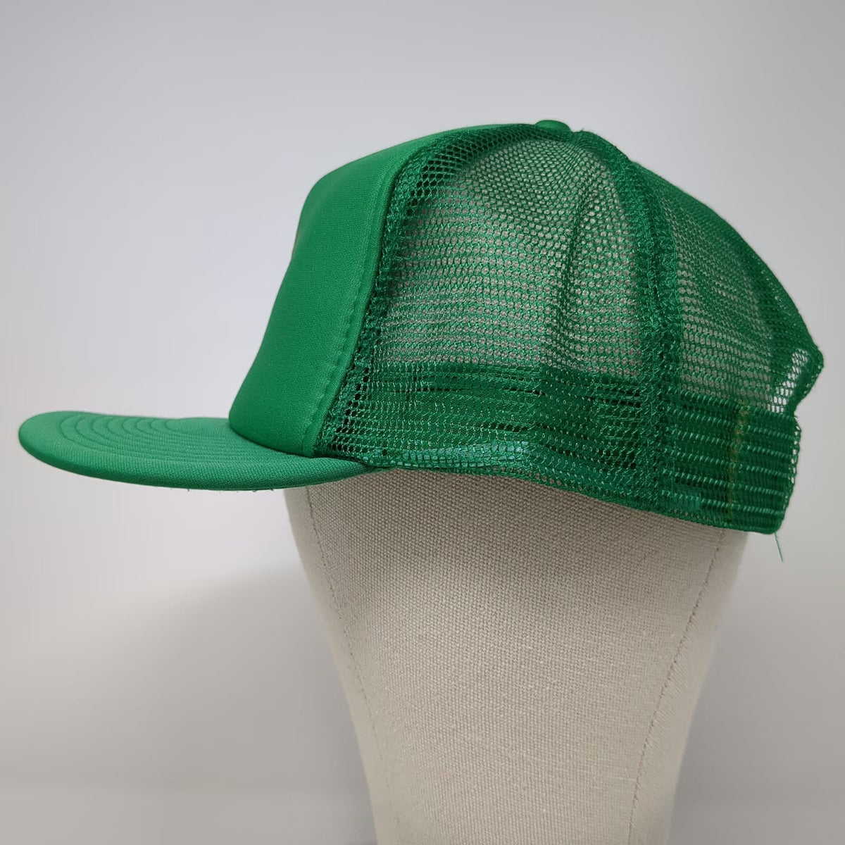 Otto Trucker Hat Green OSFM Rawhide Cycles Motorcycle Mesh Snapback Foam Front
