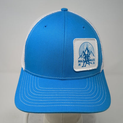M43 Miles 2024 Snapback Trucker Hat Blue OS Adjustable Mesh Back Richardson