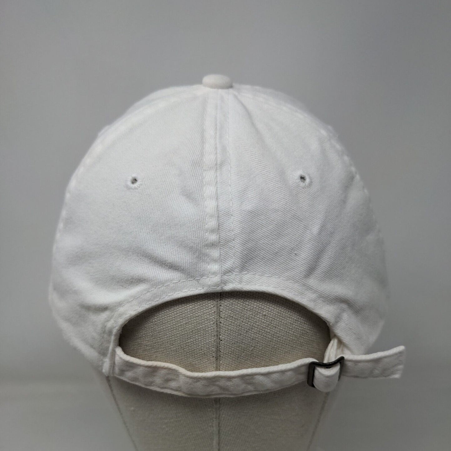 H20 Slideback Hat White One Size Adjustable Embroidered Vented Holes BIG X