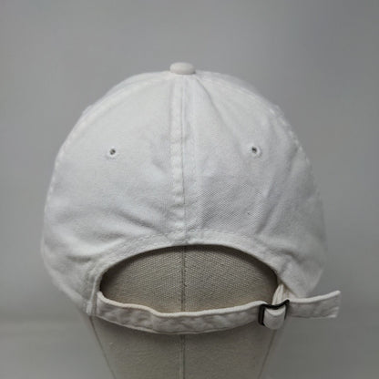 H20 Slideback Hat White One Size Adjustable Embroidered Vented Holes BIG X