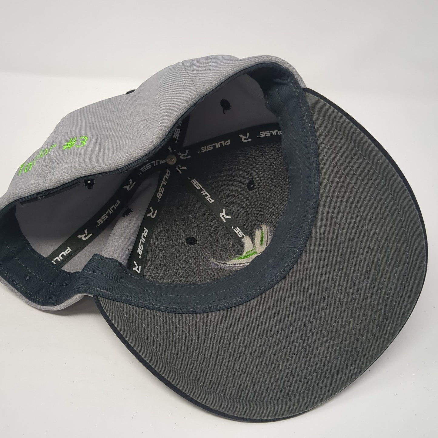Taylor #3 Fitted Baseball Cap Gray One Size Lightweight Pulse Richardson
