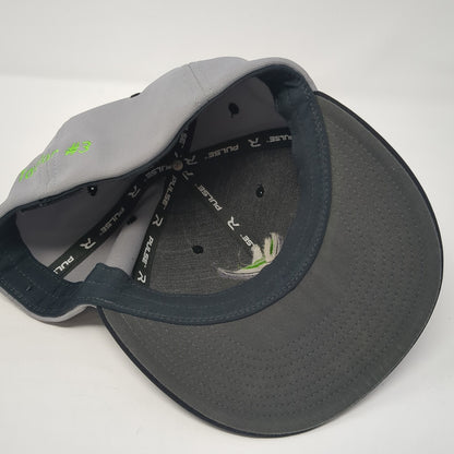 Taylor #3 Fitted Baseball Cap Gray One Size Lightweight Pulse Richardson