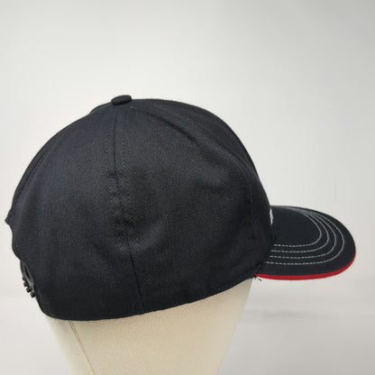 Unionwear Snapback Black One Size US Marines EGA Logo Red Piping Hat Made in USA