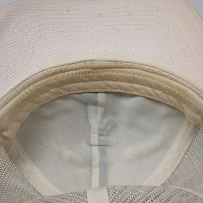 Trucker Hat Beige One Size Mesh Back Duck 2F.7 Snapback Bird Graphic Outdoor