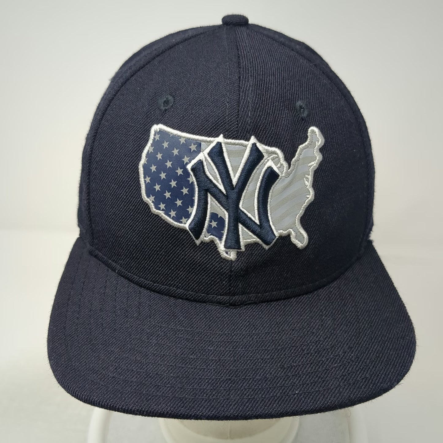 New Era New York Yankees MLB Blue Snapback One Size USA Map Flat Brim 9FIFTY Hat