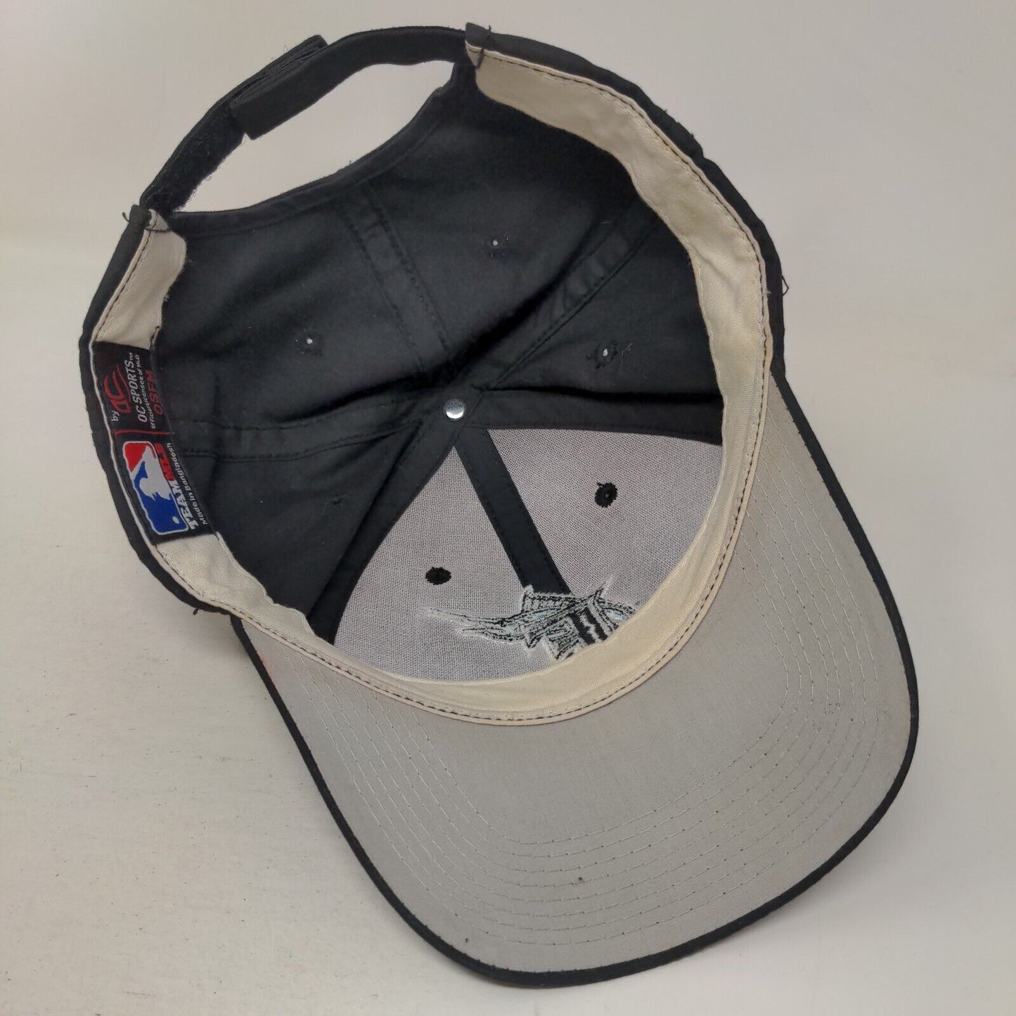 Florida Marlins Strapback Hat Black OSFM Embroidered Logo MLB OC Sports