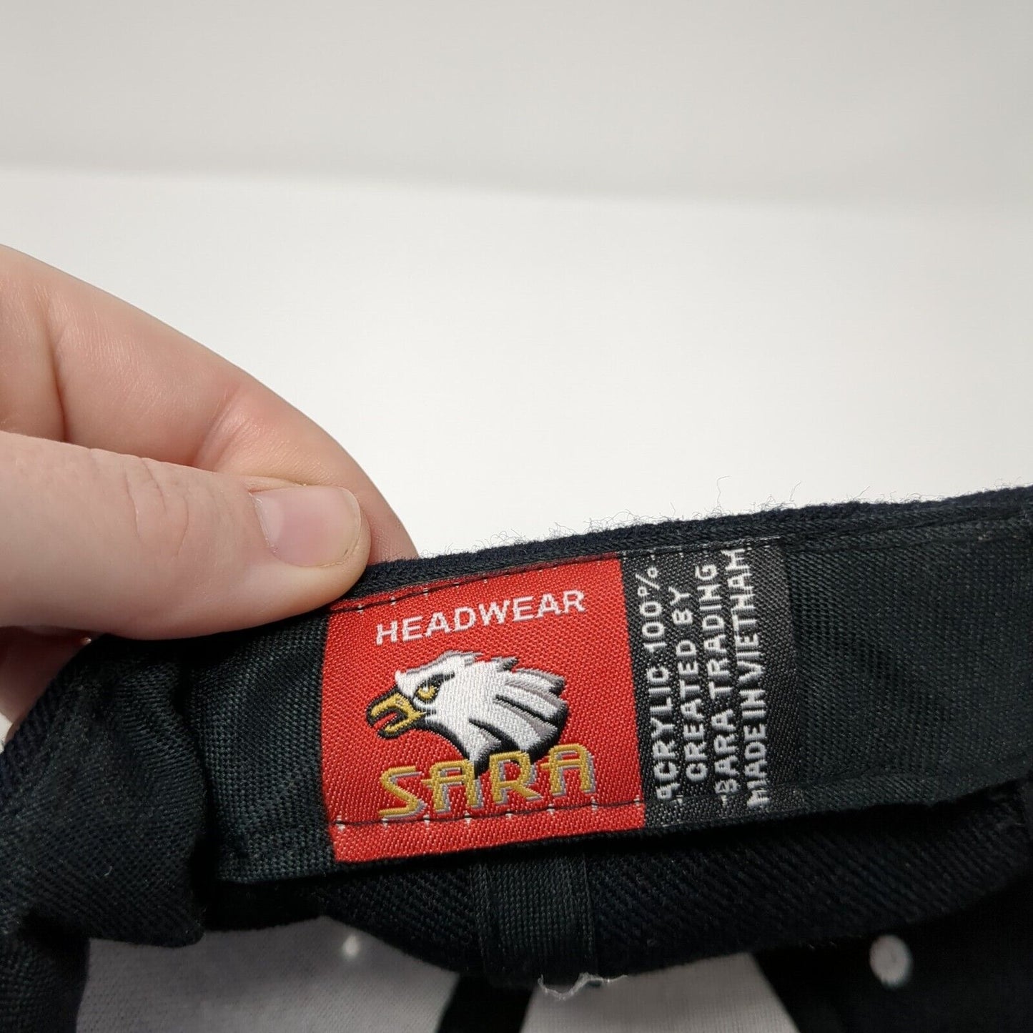 Horse And Foal Strapback Hat Black One Size Embroidered Headwear Sara