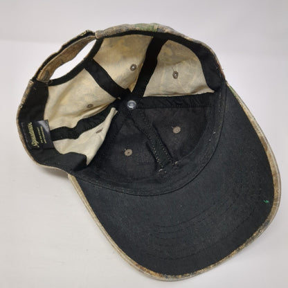 Signatures Strapback Hat Camouflage One Size Adjustable Vented Holes 6 Panel