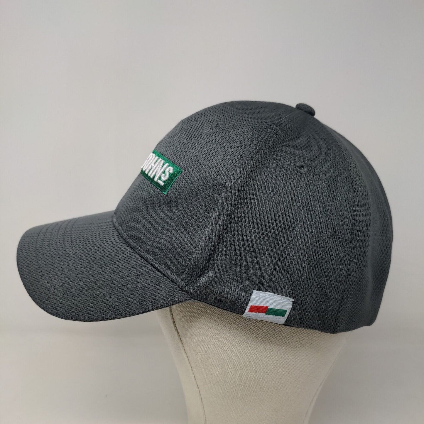 Papa Johns Men's Strapback Hat Gray Embroidered Logo Employee Uniform