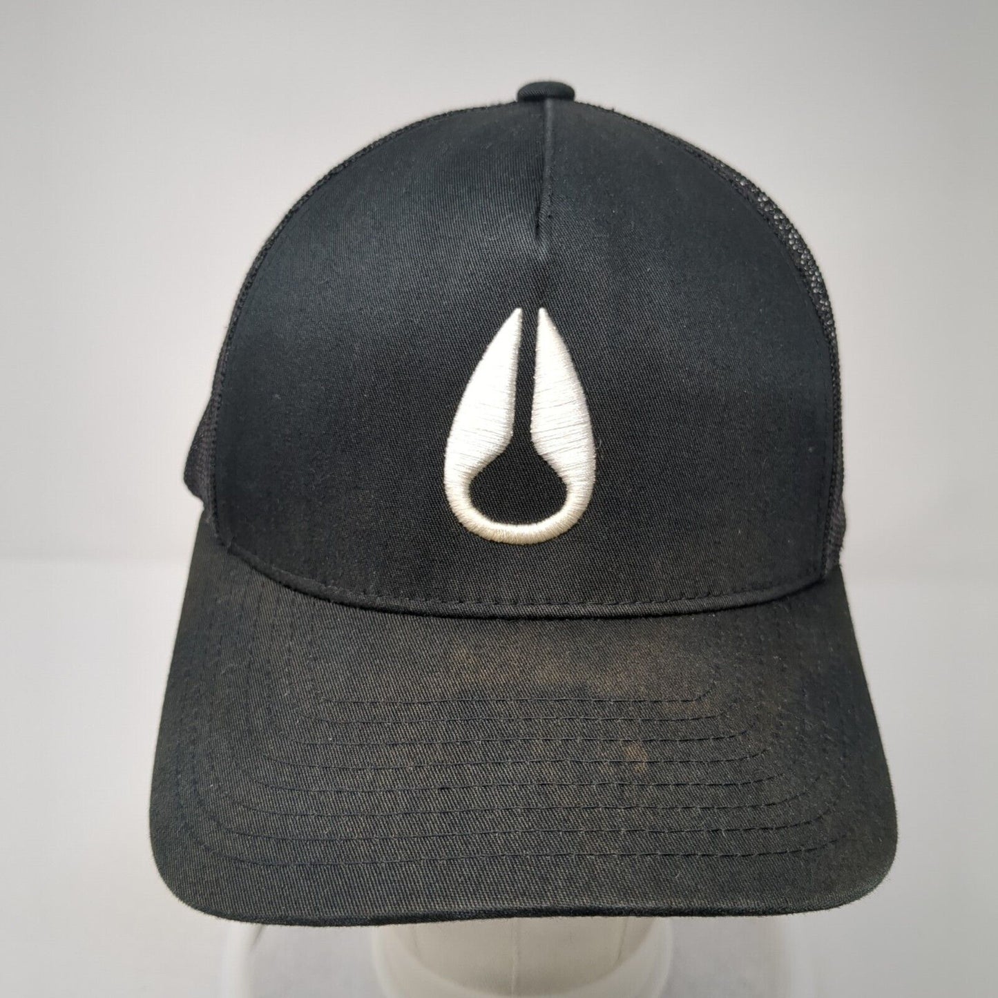 Nixon Snapback Trucker Hat Black One Size Mesh Back Adjustable Yupoong