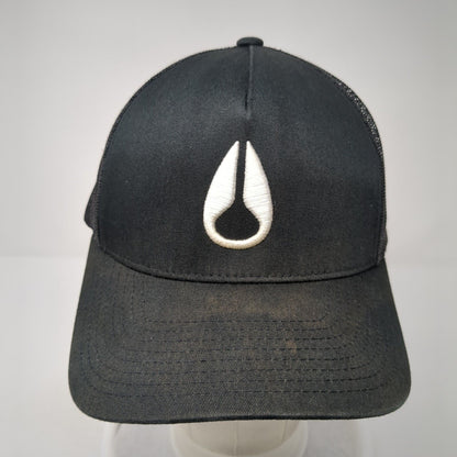 Nixon Snapback Trucker Hat Black One Size Mesh Back Adjustable Yupoong