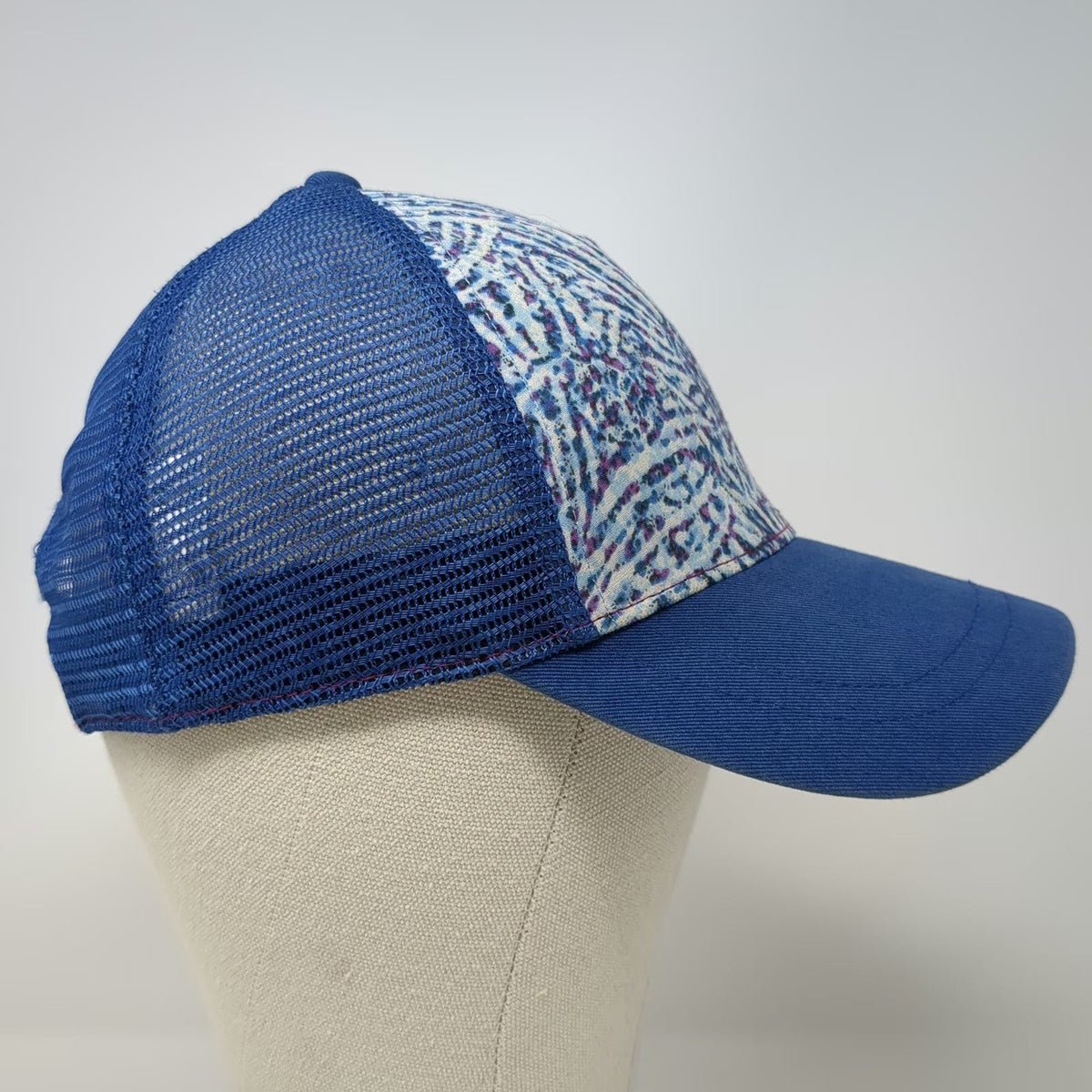 Outdoor Research Trucker Hat Blue Purple One Size Mesh Back Patterned Snapback