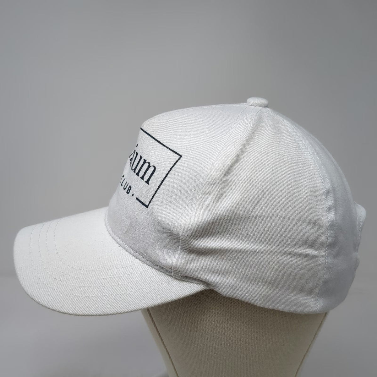 Premium Travel Club 5 Panel White One Size Graphic Strapback Vacation Theme Hat