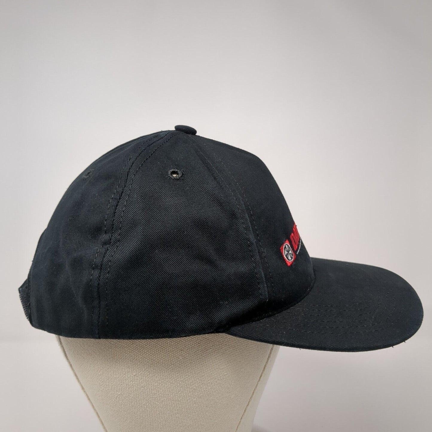 Data Flute Strapback Hat Black One Size Adjustable Embroidered Graffiti