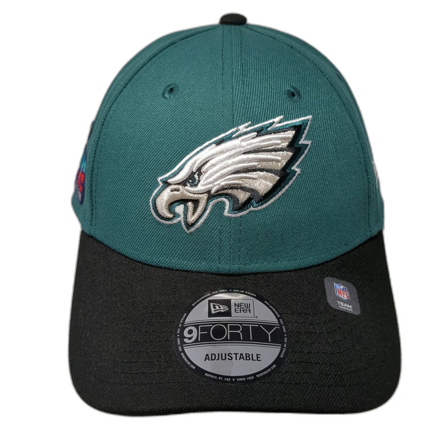 Philadelphia Eagles NFL New Era Cap Green One Size Super Bowl LVII 9FORTY Hat