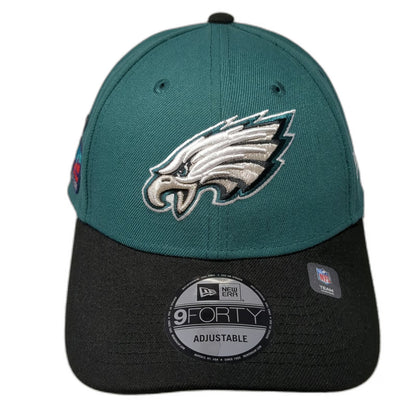 Philadelphia Eagles NFL New Era Cap Green One Size Super Bowl LVII 9FORTY Hat