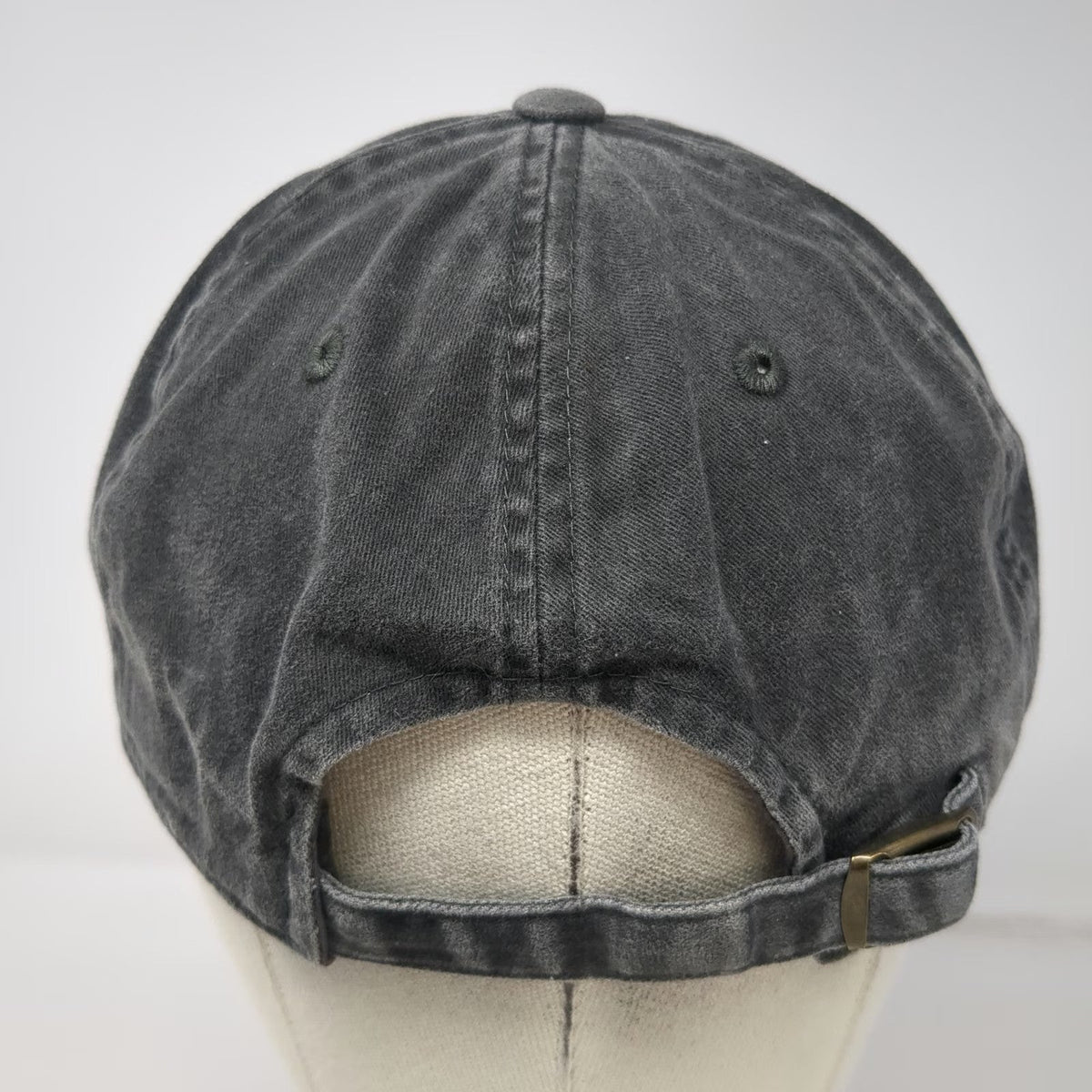 American Needle Baseball Cap Gray One Size SPY Logo Slideback Washed Cotton Hat