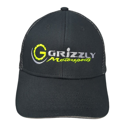 Grizzly Motorsports Mesh Back Trucker Hat Black One Size Port Authority