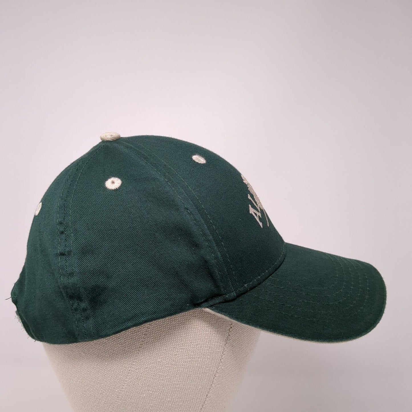 Alaska Strapback Hat Green One Size Adjustable Embroidered ACE USA