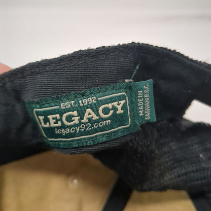 Legacy Trucker Hat Brown One Size Rhino Metals Patch Mesh Back Green Underbrim