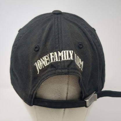 Richardson Baseball Cap Black One Size Jones Family Farm Patch Strapback Hat