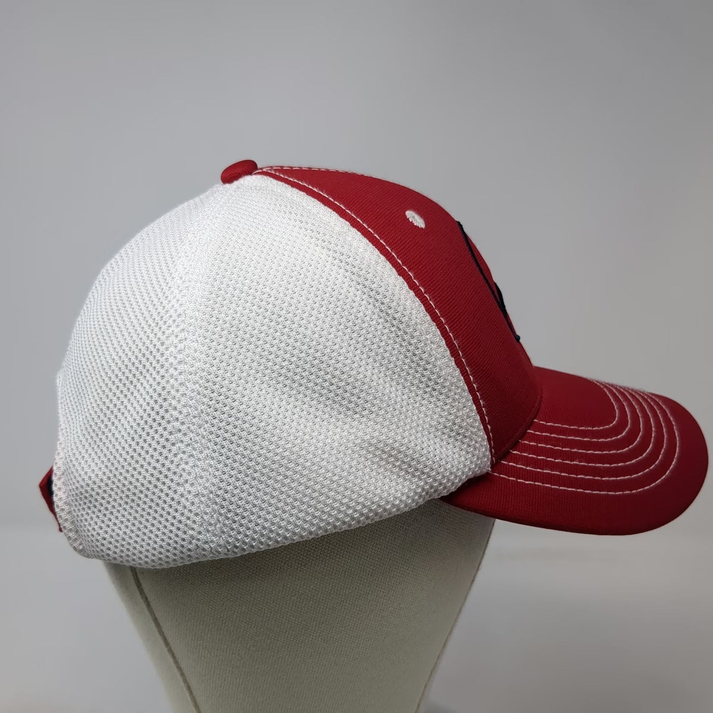 '47 Mercedes Benz Red White Mesh Back Strapback Baseball Cap Hat One Size