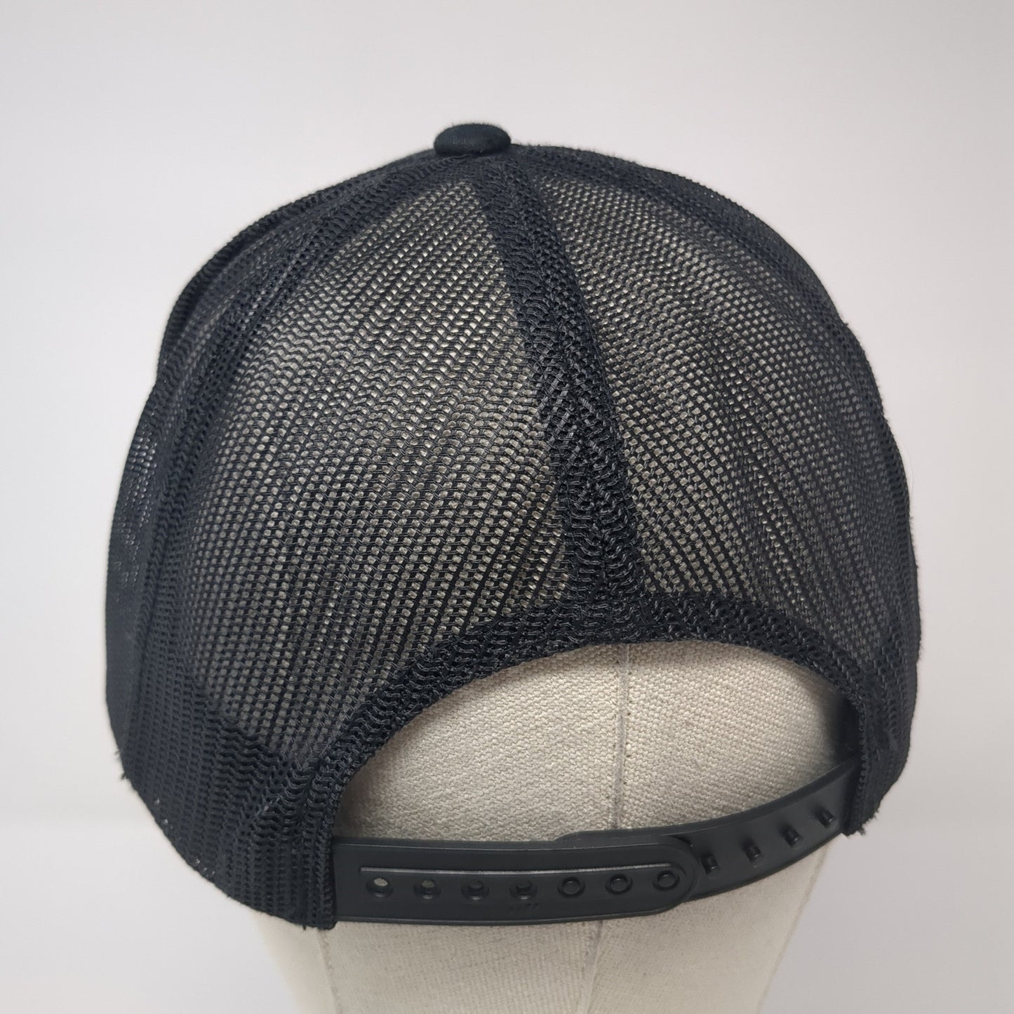 Rock Paper Podcast Snapback Trucker Hat Black One Size Mesh Back Yupoong