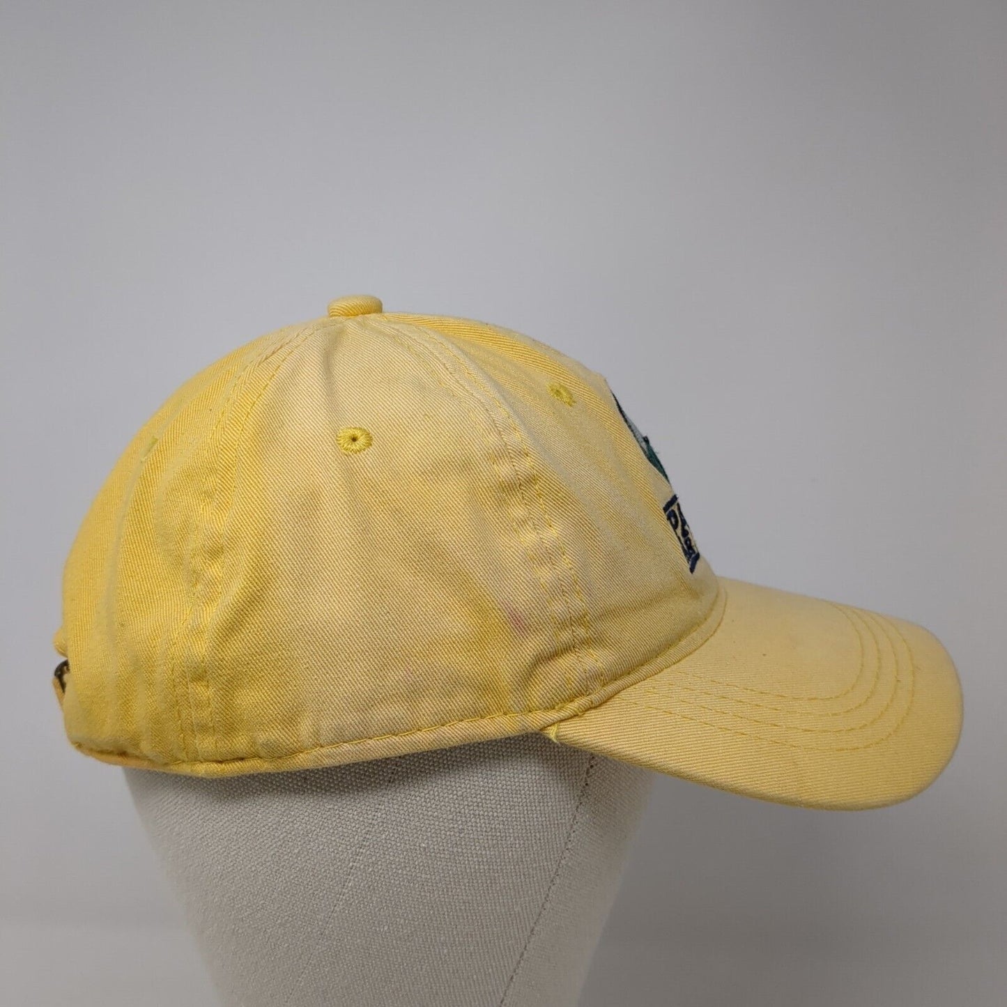 Pallo's Par 3 Golf Course Slideback Hat Yellow One Size Adjustable Outdoor Cap