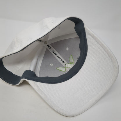 Wesco Fitted Hat White L/XL Embroidered Logo Under Armour Blitzing
