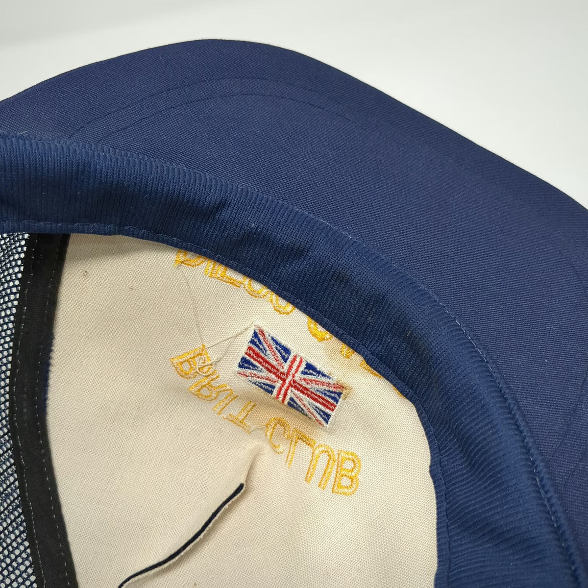 Brit Club Diego Garcia Blue Trucker Hat One Size Snapback Union Jack Flag Mesh