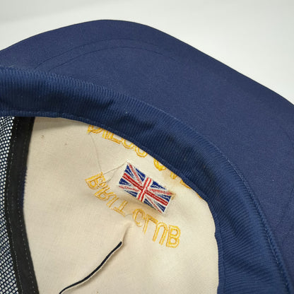 Brit Club Diego Garcia Blue Trucker Hat One Size Snapback Union Jack Flag Mesh