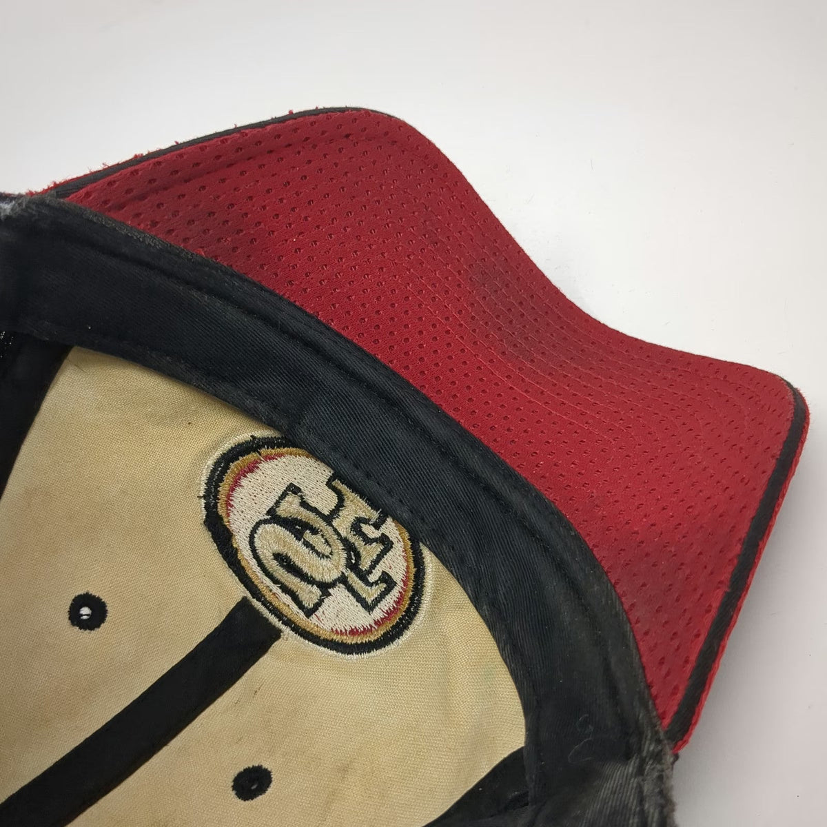 San Francisco 49ers NFL Reebok Cap Brown Red One Size Mesh Breathable Logo Hat