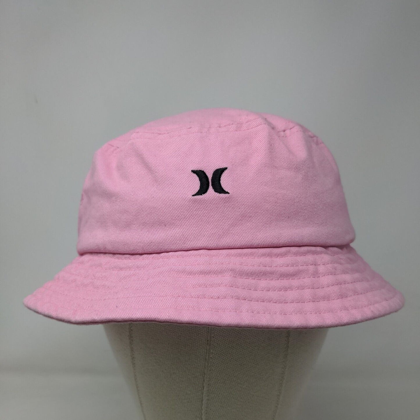 Hurley Bucket Hat Pink One Size Embroidered Vent Holes Outdoor